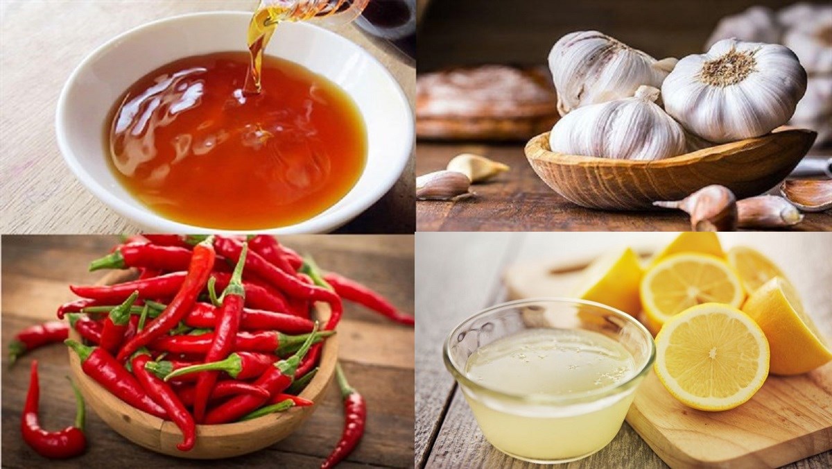 Nguyên liệu món ăn nước mắm ăn bún thịt nướng