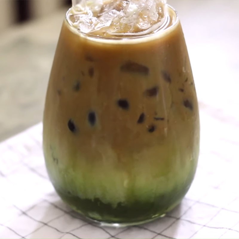 Bước 4 Thành phẩm Cà phê matcha - matcha espresso
