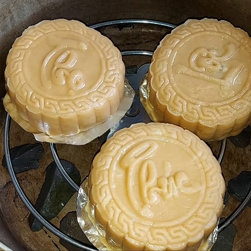 Bước 5 Nướng bánh Bánh Trung Thu thập cẩm chay không cần lò nướng