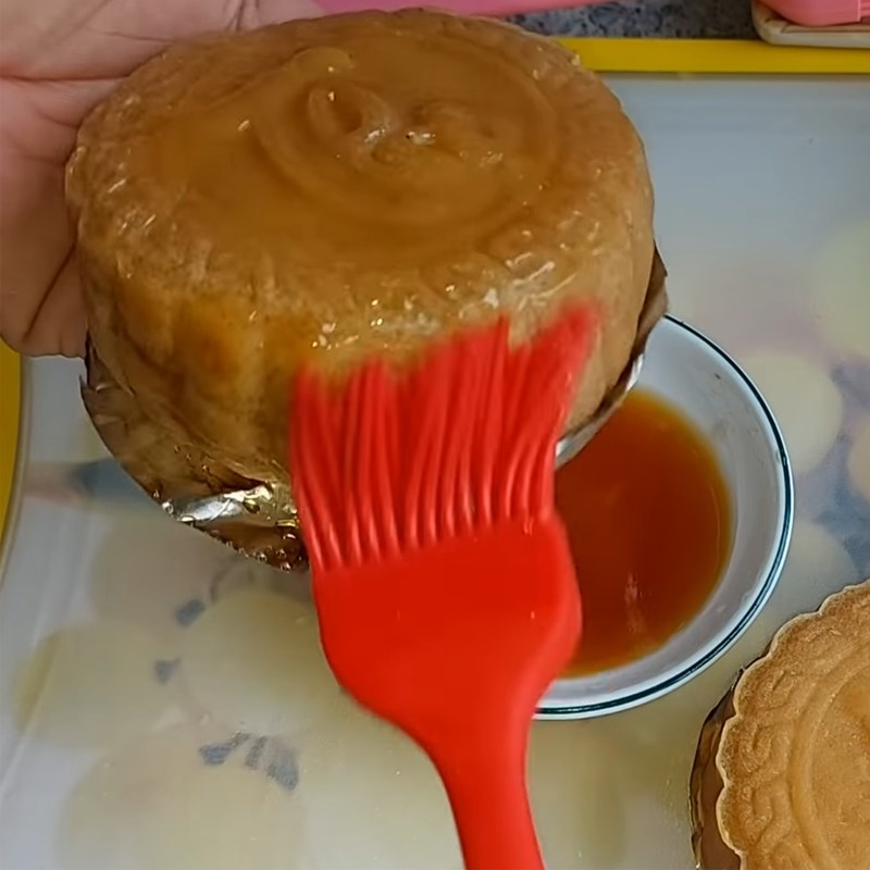 Bước 5 Nướng bánh Bánh Trung Thu thập cẩm chay không cần lò nướng