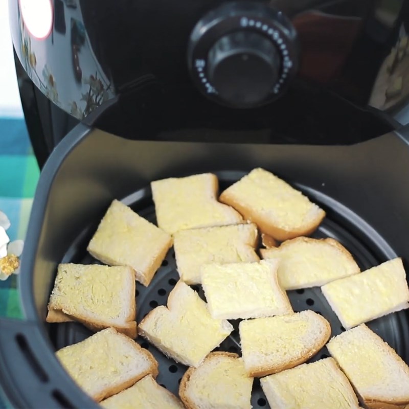Bước 3 Nướng bánh Bánh mì bơ đường bằng nồi chiên không dầu
