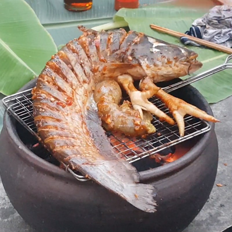 Bước 3 Nướng cá nheo Cá nheo nướng muối ớt