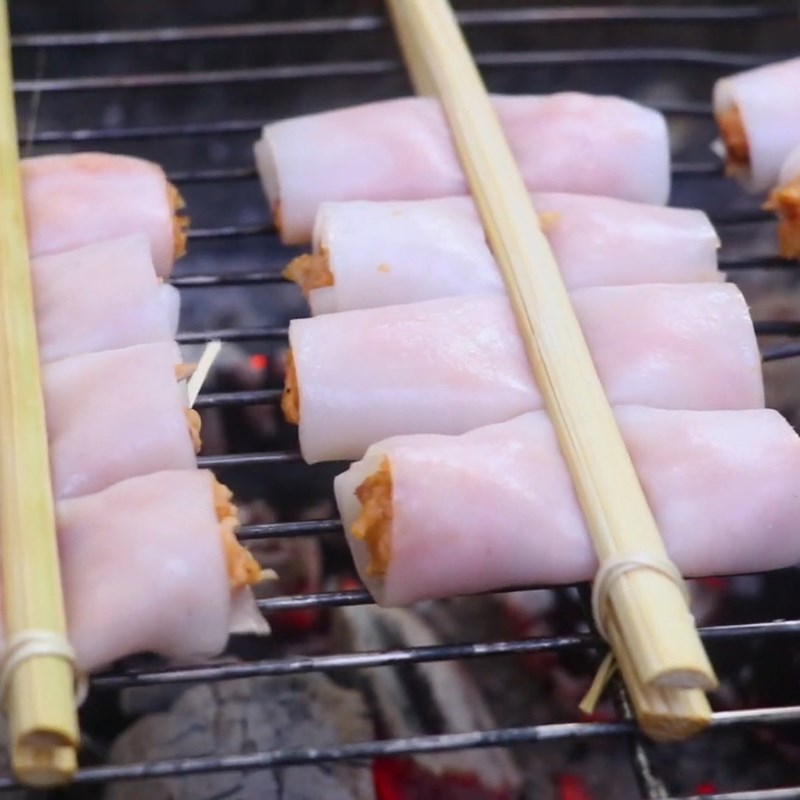 Bước 6 Nướng chả Chả tôm Thanh Hóa