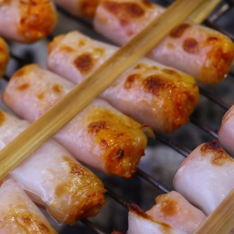 Bước 6 Nướng chả Chả tôm Thanh Hóa