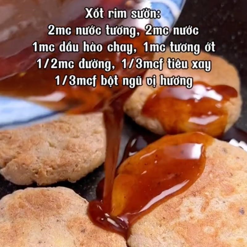 Bước 4 Nướng sườn non chay Sườn non nướng chay (Công thức được chia sẻ bởi Tiktok Bếp chay XANH)