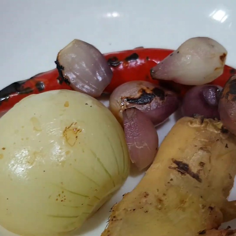 Bước 2 Nướng và rang nguyên liệu khô Bắp bò hầm xì dầu