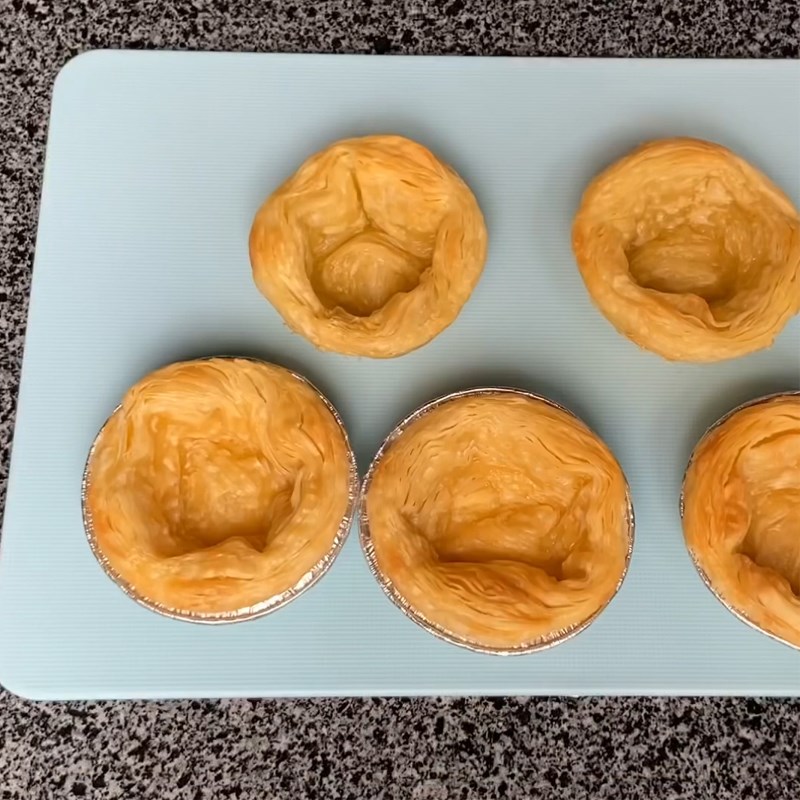 Bước 2 Nướng vỏ bánh Bánh tart mặn bằng nồi chiên không dầu