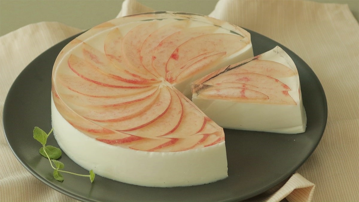 Panna cotta thạch soda đào