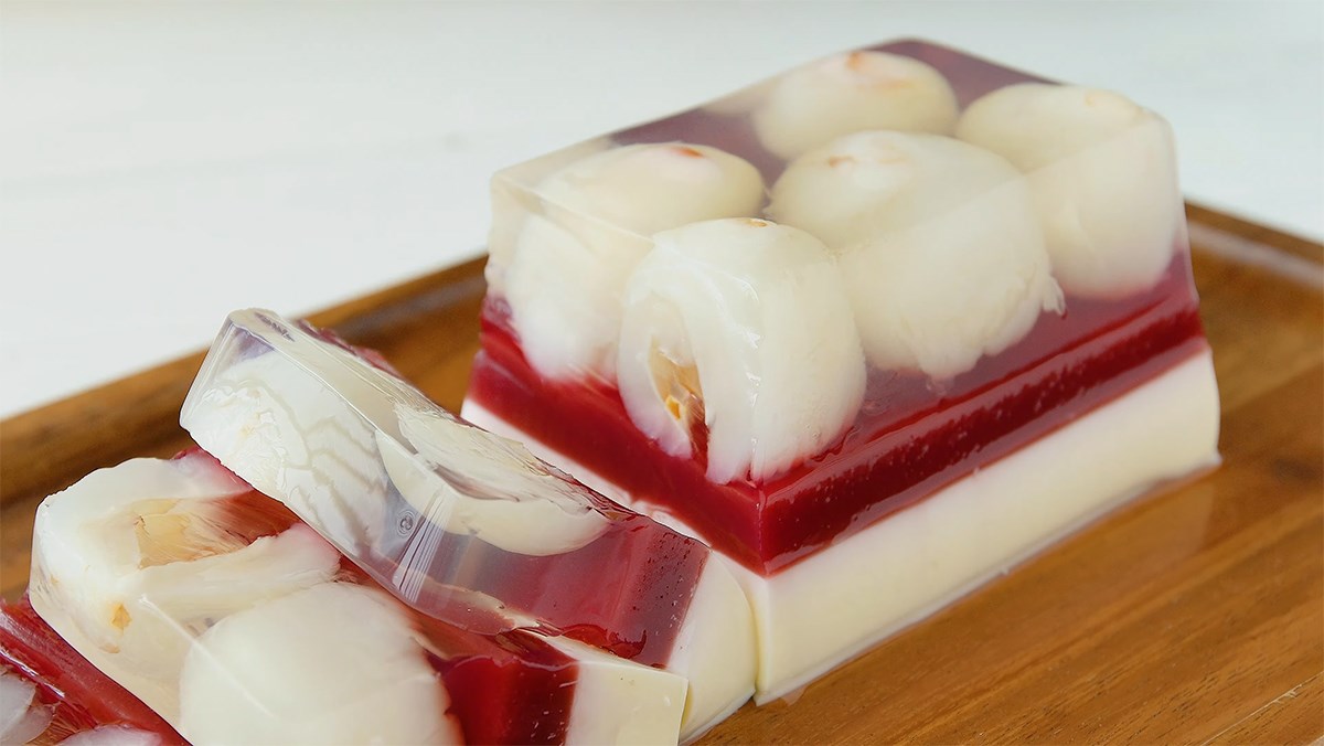 Panna cotta thạch vải