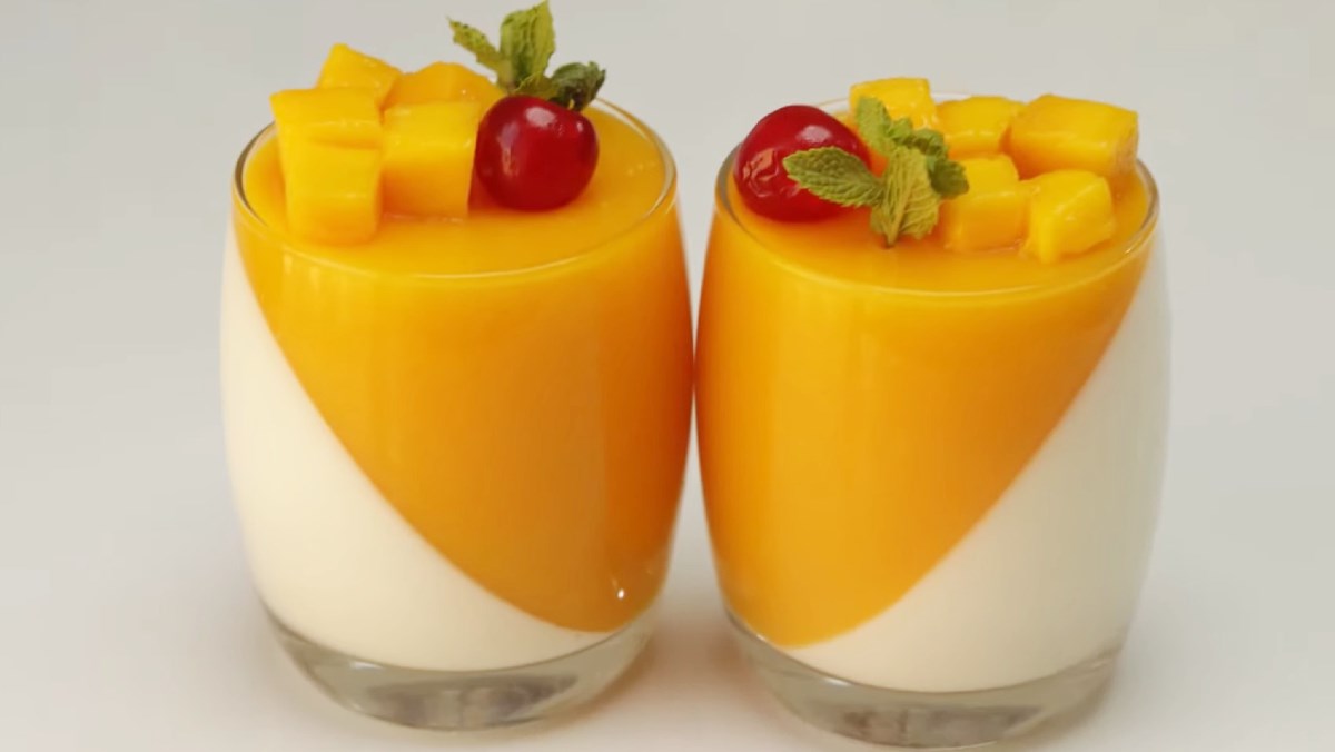 Panna cotta thạch xoài