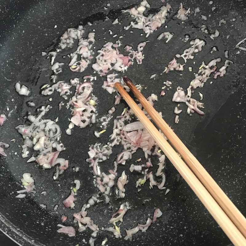 Bước 2 Xào nhân Bánh bột lọc nhân đậu xanh
