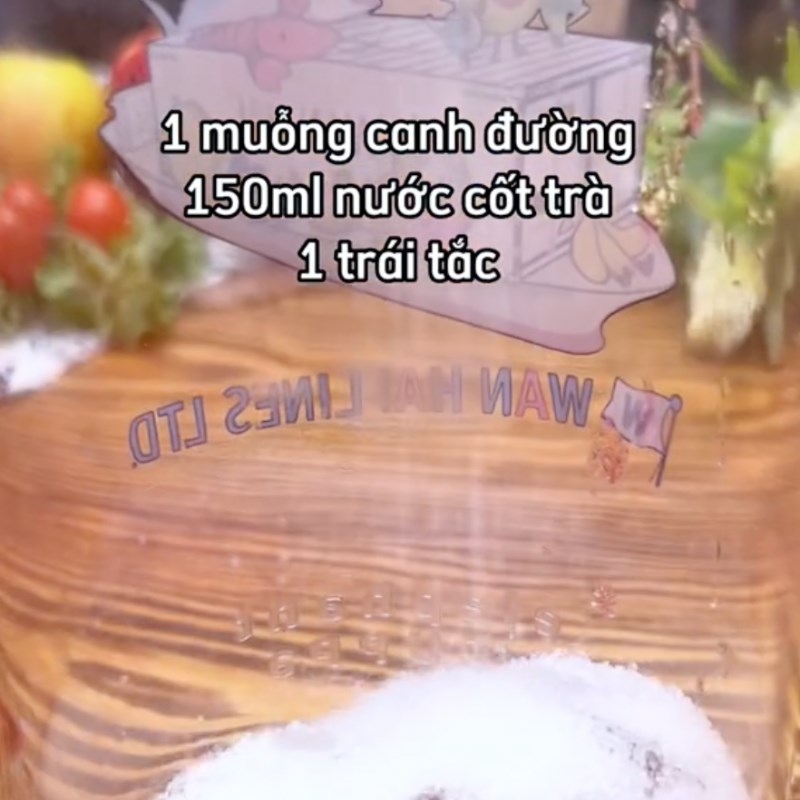 Bước 5 Pha 1 ly trà trái mận Trà mận hà nội (Công thức từ tiktok Cách Nấu Ngon cùng Cách Nấu Ngon)