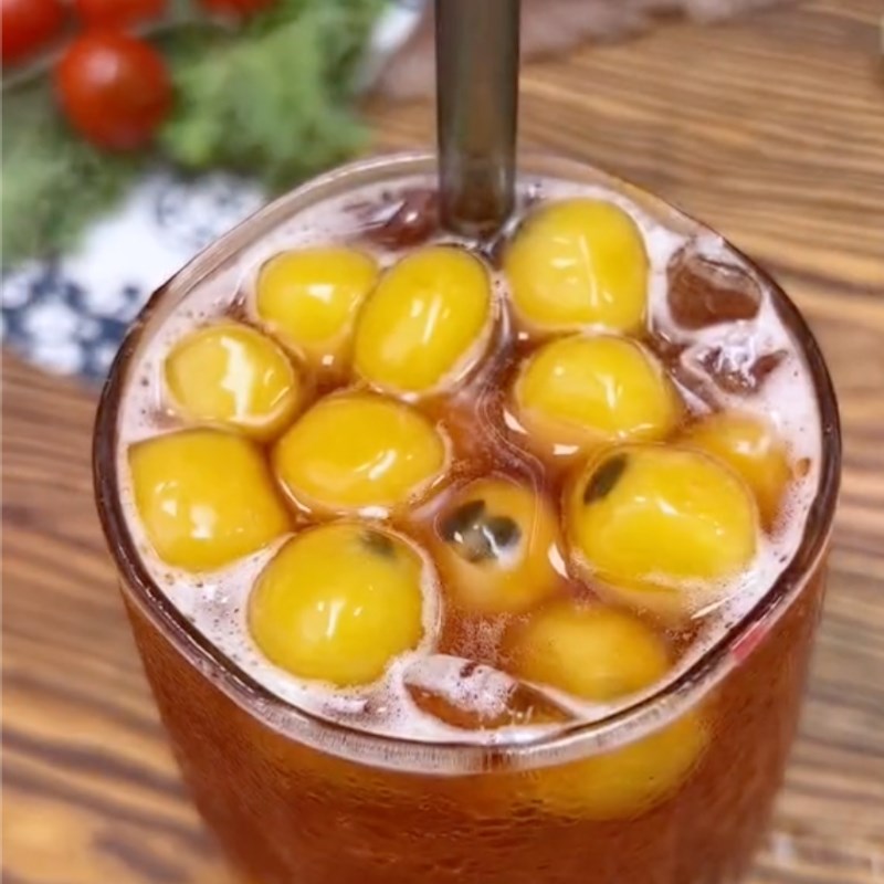 Bước 5 Pha 1 ly trà trái mận Trà mận hà nội (Công thức từ tiktok Cách Nấu Ngon cùng Cách Nấu Ngon)
