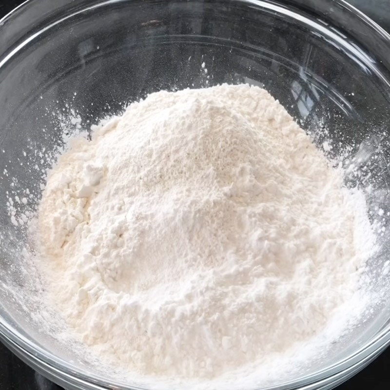 Bước 1 Pha bột Bánh đùm