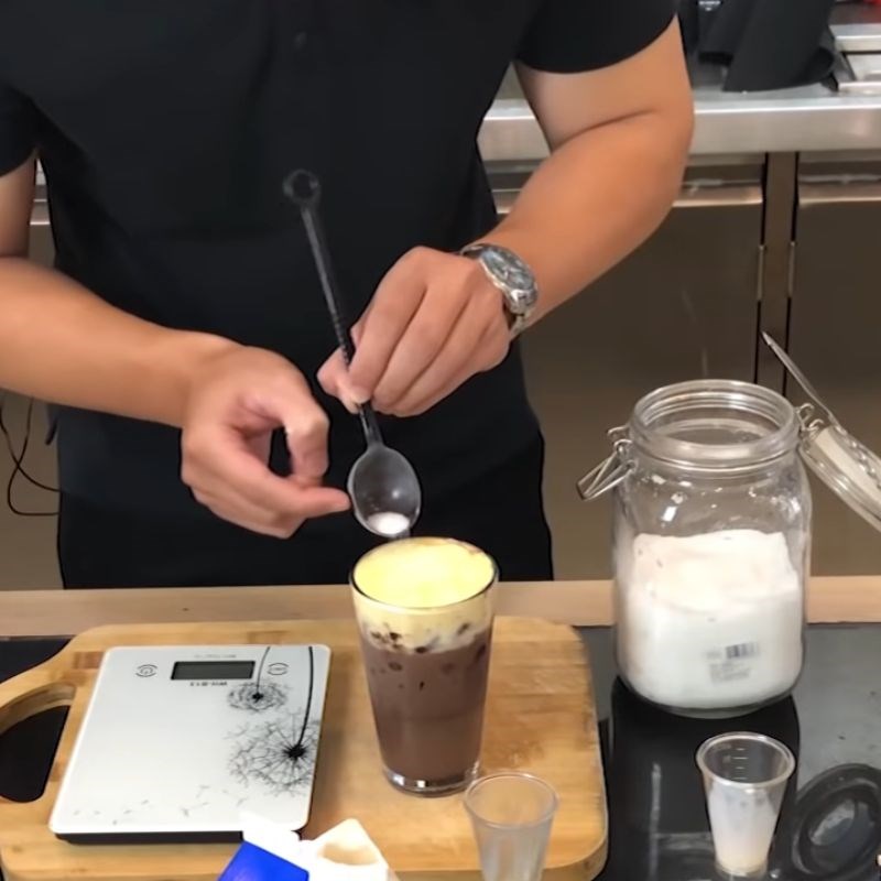 Bước 3 Pha cacao kem trứng Cacao kem trứng