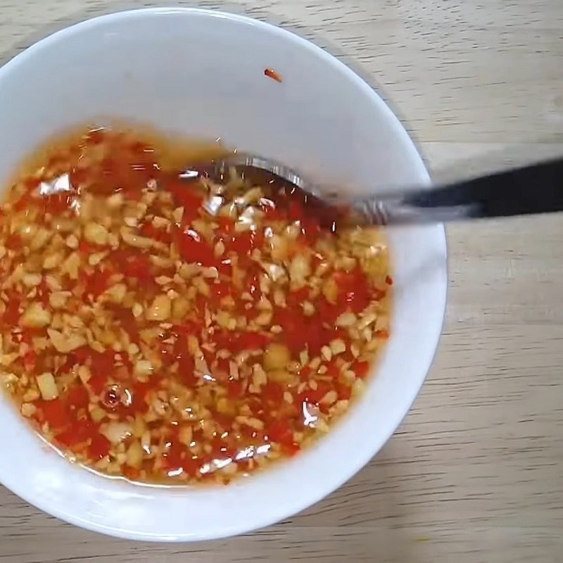 Bước 4 Pha mắm ăn kèm Bún măng chay