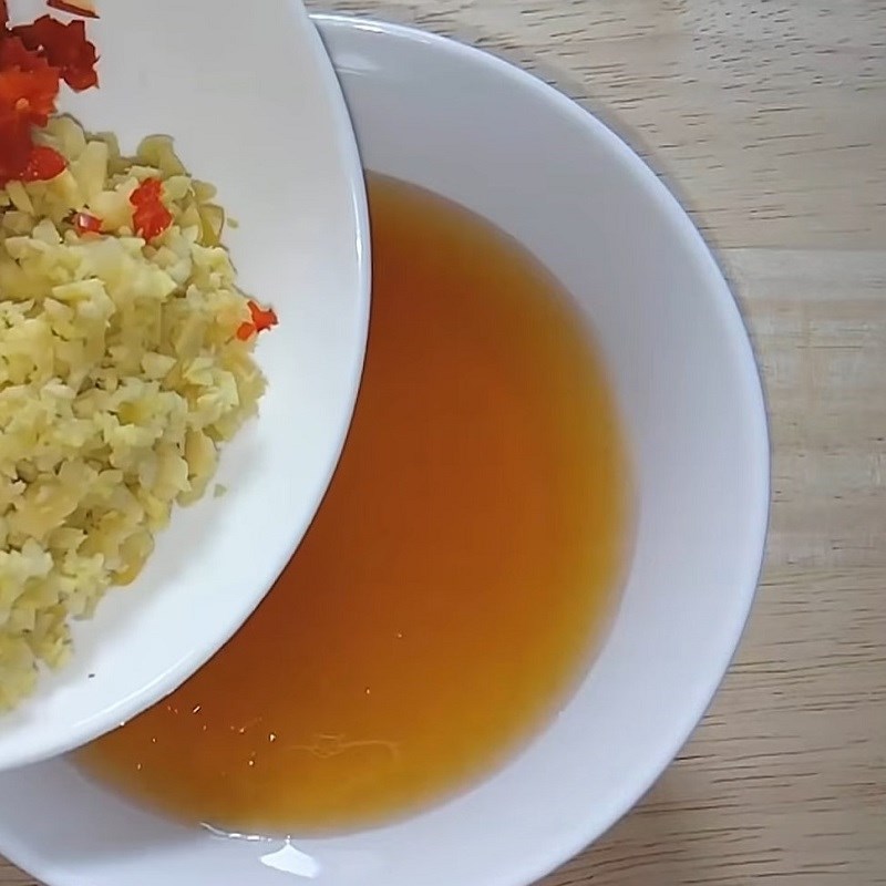 Bước 4 Pha mắm ăn kèm Bún măng chay