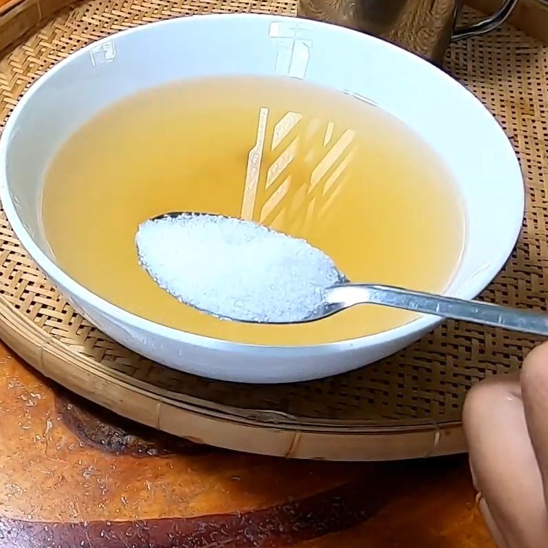 Bước 4 Pha nước sốt Cá lóc hấp dưa cải (cải chua)
