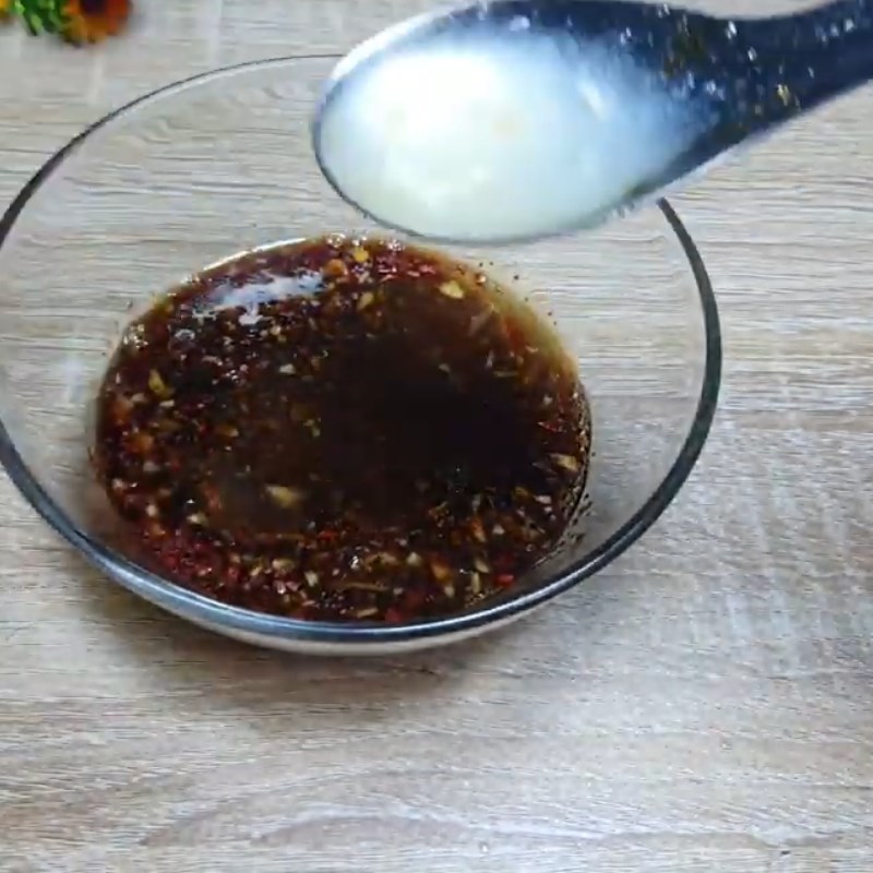 Bước 3 Pha nước trộn gỏi Gỏi bắp cải cà rốt sườn chay