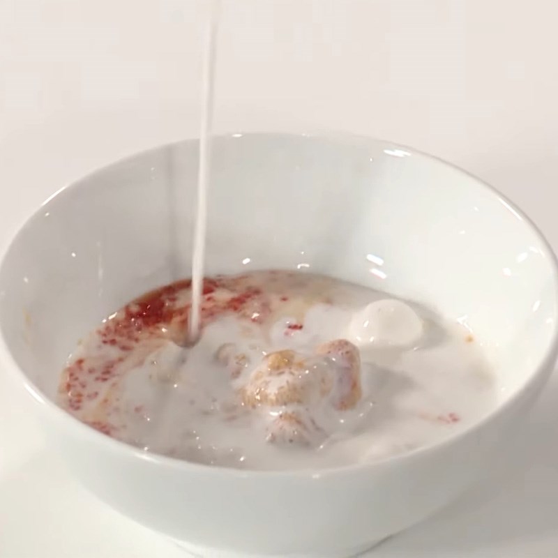 Bước 3 Pha sốt chao xào nấm Nấm đùi gà hấp tía tô