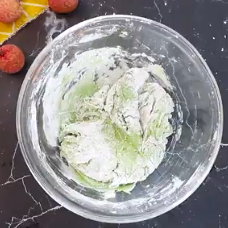 Bước 2 Pha và trộn bột làm trân châu Chè nếp cẩm sữa chua trân châu