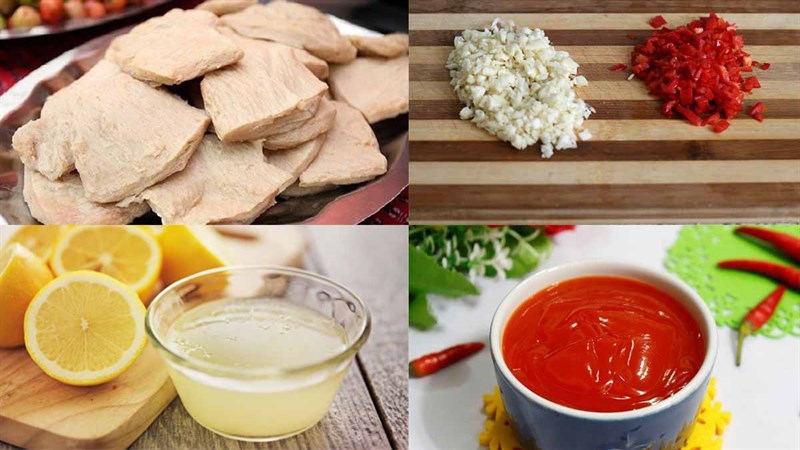 Nguyên liệu món ăn sườn non chay rim chua ngọt