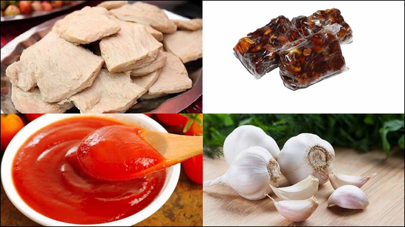 Nguyên liệu món ăn sườn non chay rim chua ngọt