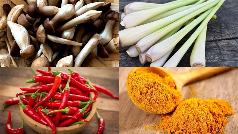 Nguyên liệu món ăn 2 cách làm nấm mối xào tỏi và xào muối ớt