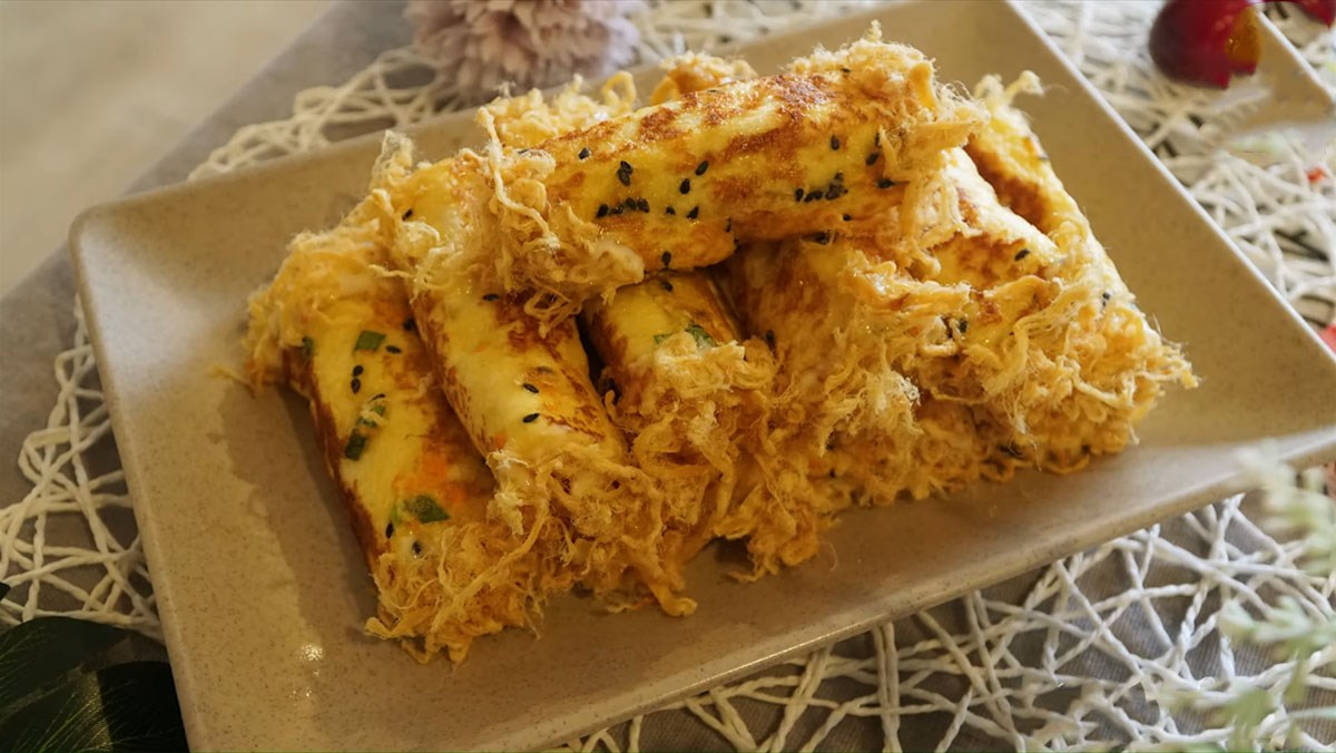 Sandwich cuộn chà bông