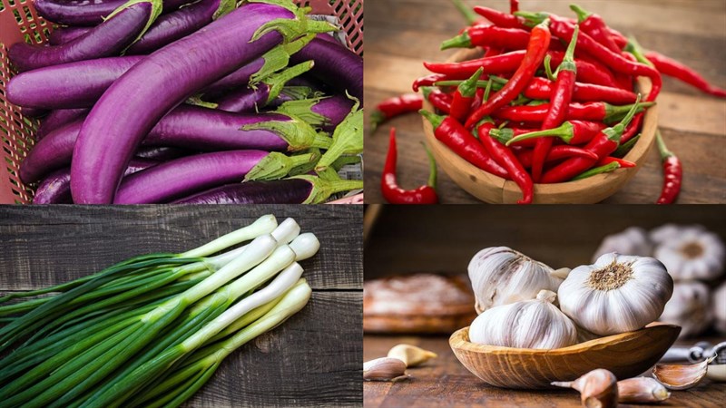 Nguyên liệu món ăn 3 cách làm cà tím kho tộ và kho quẹt chay