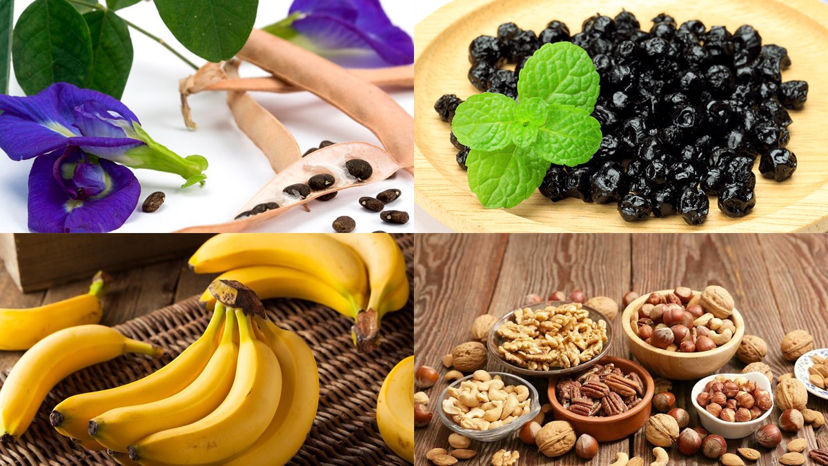 Nguyên liệu món ăn sinh tố hoa đậu biếc