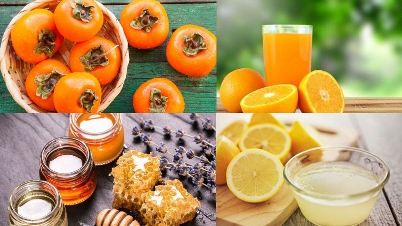 Nguyên liệu món ăn sinh tố hồng