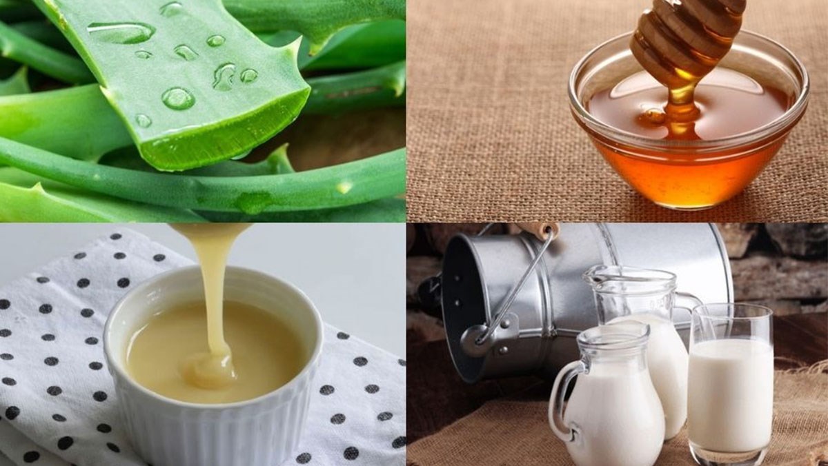 Nguyên liệu món ăn sinh tố nha đam mật ong