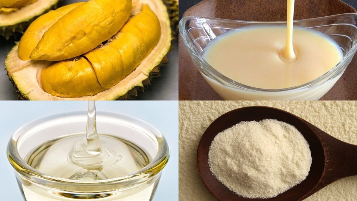 Nguyên liệu món ăn sinh tố sầu riêng
