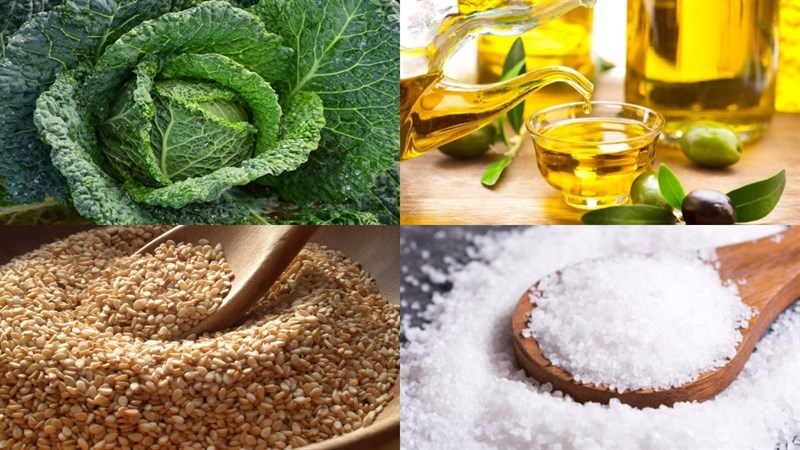 Nguyên liệu món ăn 4 món snack rau củ