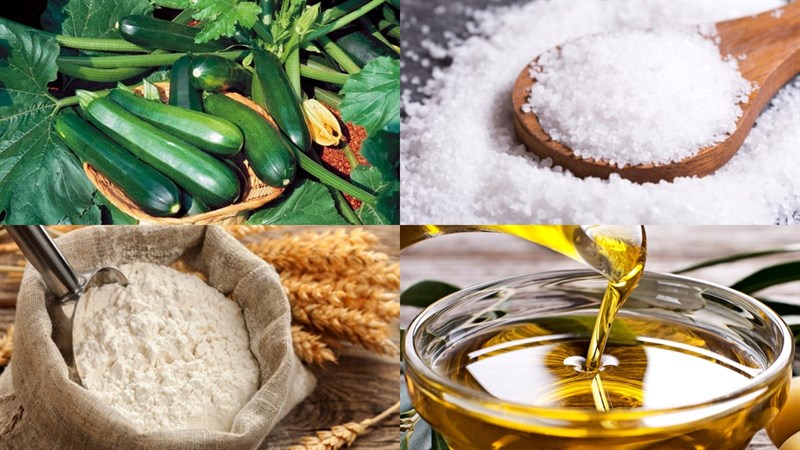 Nguyên liệu món ăn 4 món snack rau củ