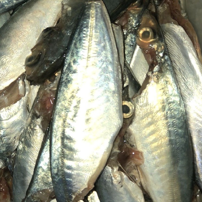 Bước 1 Sơ chế cá nục Canh chua lá me cá nục