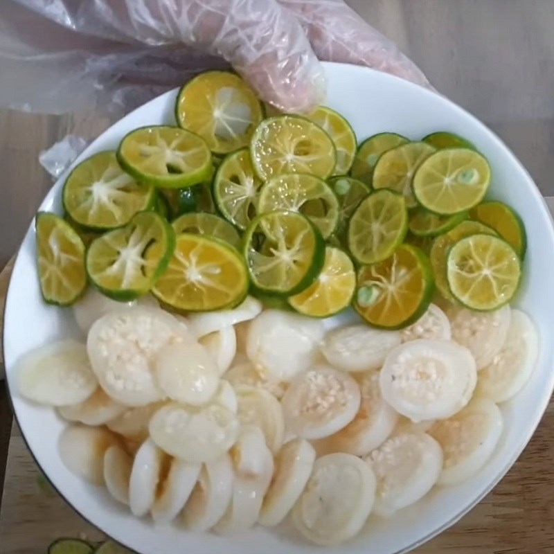 Bước 2 Sơ chế các loại rau củ Gỏi bò cà pháo