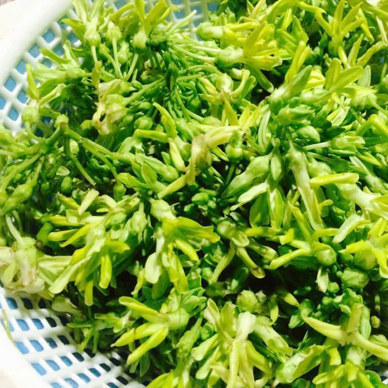 Bước 1 Sơ chế các loại rau củ Cồi sò điệp xào hoa thiên lý