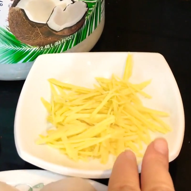 Bước 1 Sơ chế các loại rau củ Cháo cồi sò điệp rau củ