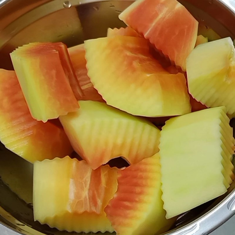 Bước 1 Sơ chế các nguyên liệu Đuôi bò hầm sả với đu đủ