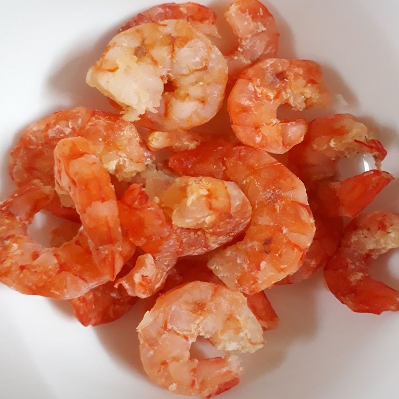 Bước 1 Sơ chế các nguyên liệu Canh cải ngọt tôm khô