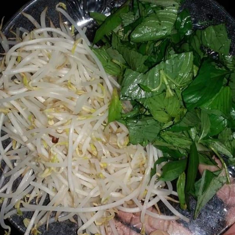 Bước 1 Sơ chế các nguyên liệu Bánh cuốn nhân thịt bằng bánh tráng