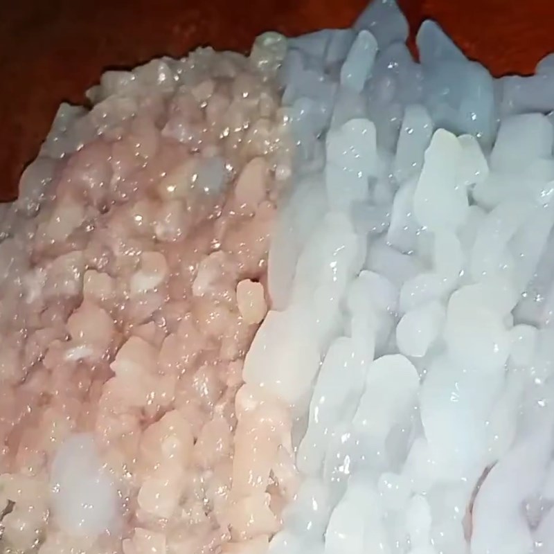 Bước 1 Sơ chế các nguyên liệu Cháo mực cà rốt cải ngọt
