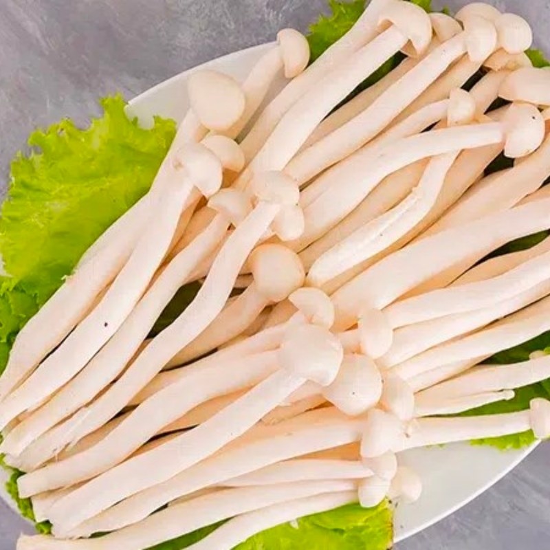 Bước 1 Sơ chế nguyên liệu Nấm đùi gà hấp Thái