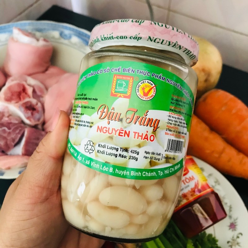 Bước 2 Sơ chế các nguyên liệu khác Lagu giò heo