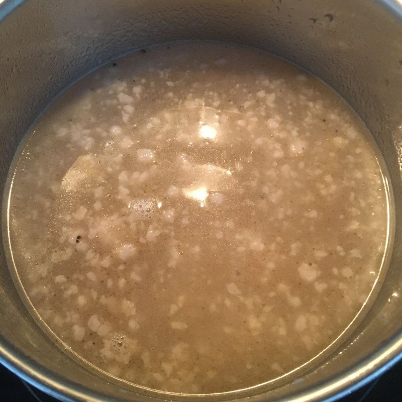 Bước 2 Nấu canh Canh đu đủ thịt bằm