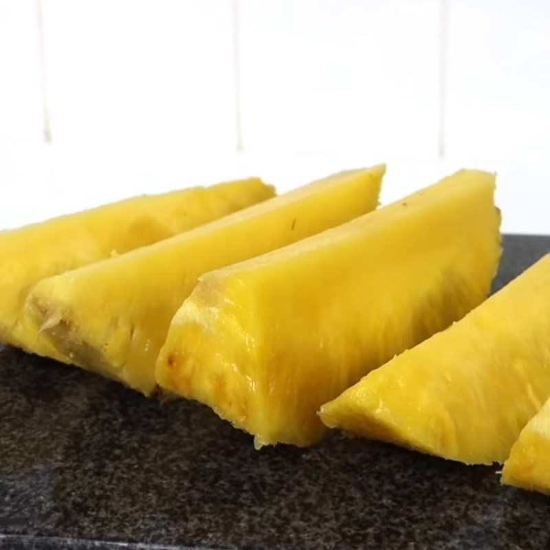 Bước 1 Sơ chế dứa Nước ép dứa không cần máy