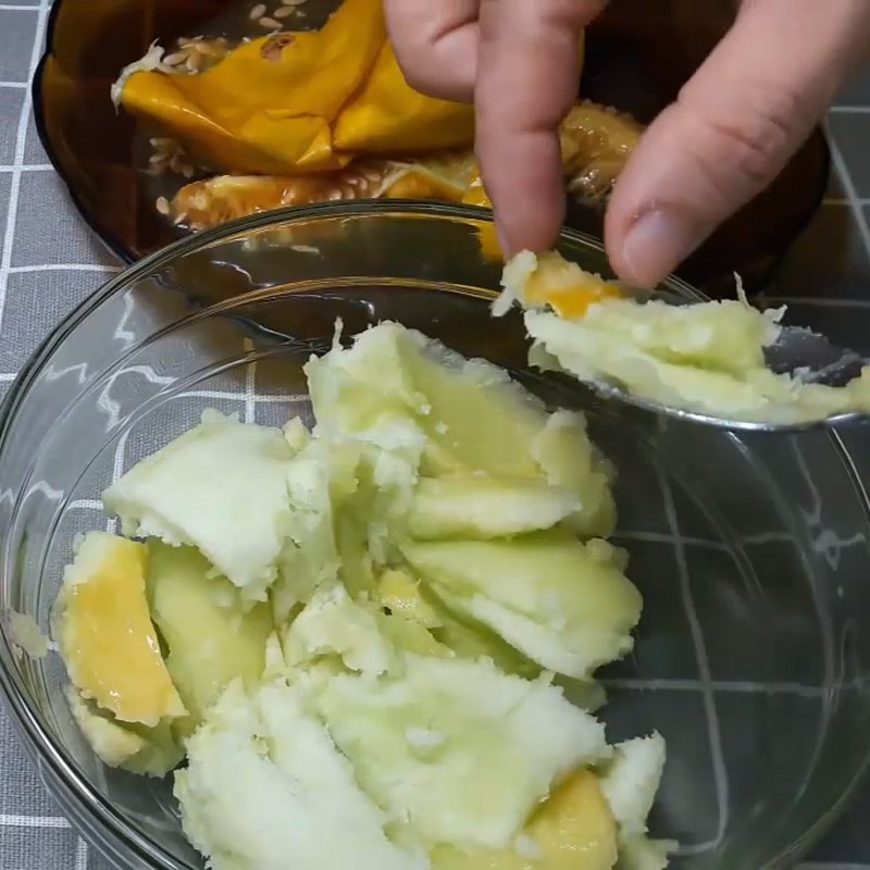 Bước 1 Sơ chế dưa gang Sinh tố dưa gang
