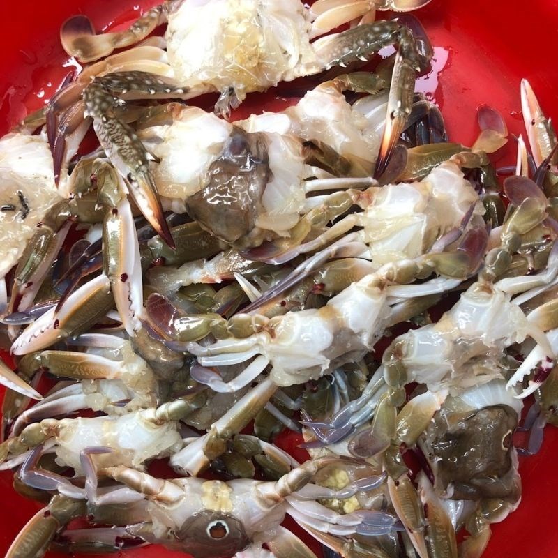 Bước 1 Sơ chế ghẹ Bún riêu ghẹ
